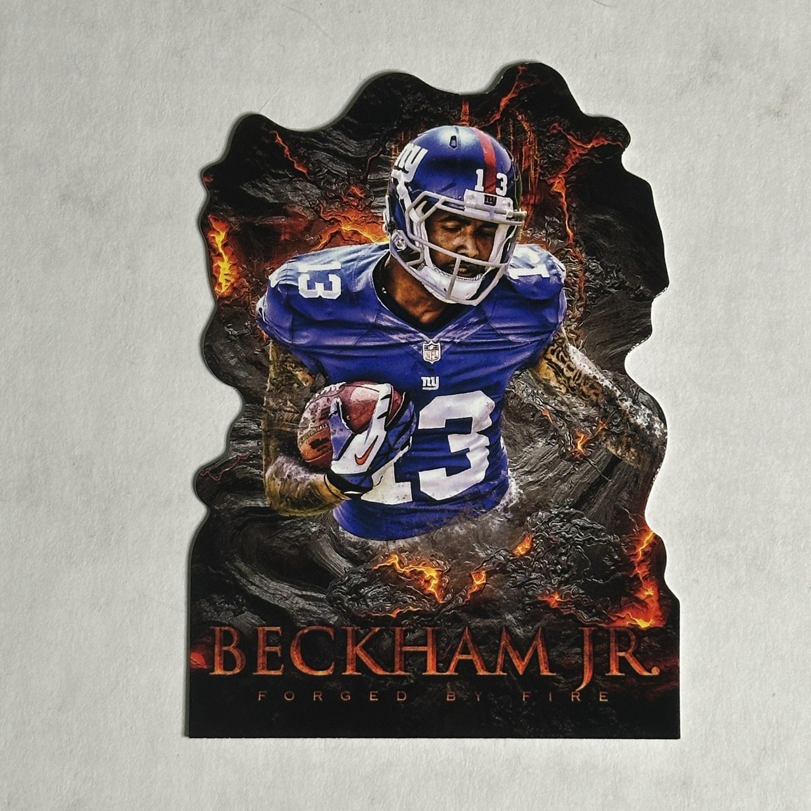 Odell Beckham Jr. Topps Fire Forged By Fire Die-Cut #FFOB Base
