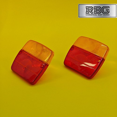 2x Replacement LENS for AJBA FP11 or FP18 Rear Trailer Lamp Light Daxara & Erde - Picture 5 of 9