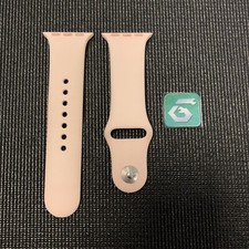 Apple Watch Sport Band 40mm 38/41 Genuine OEM Pink Sand/Silver S/M B Grade 