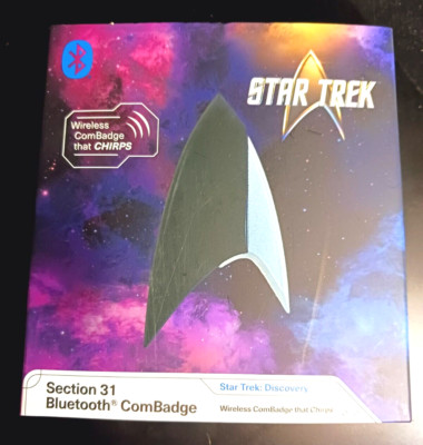 Stylish Bluetooth ComBadge with Chirp - Star Trek Section 31 Cosplay NEW