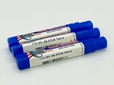 (3) MONSTER TOOL Carbide Square End Mills - 1/32, 4FL-SE-STUB, TiALN, 203-001004