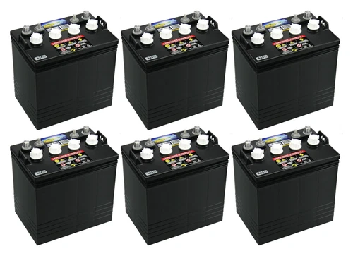 Set of 6 | Crown CR-165 165 Ah 8 Volt Deep Cycle Battery - Replaces Trojan T-875