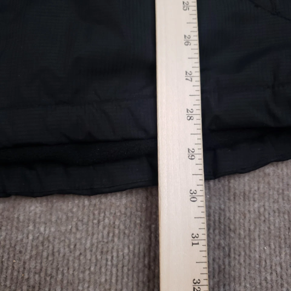 Chaqueta de Invierno Izod Para Hombres Mediana Negra Cremallera Completa Con Capucha Forrada de Vellón Abrigo Informal Foto 4 de 4