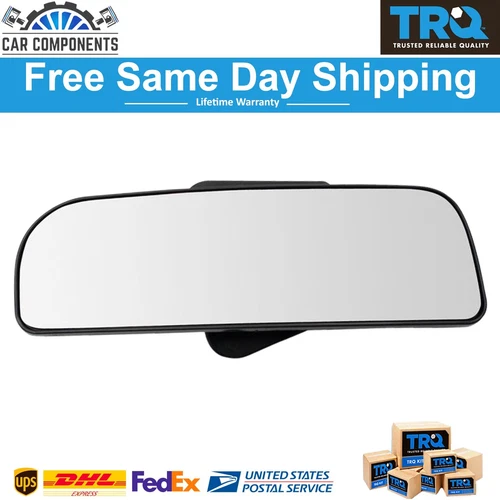 TRQ New Mirror Glass Lower RH Side For 2008-2021 Chevy Express GMC Savana