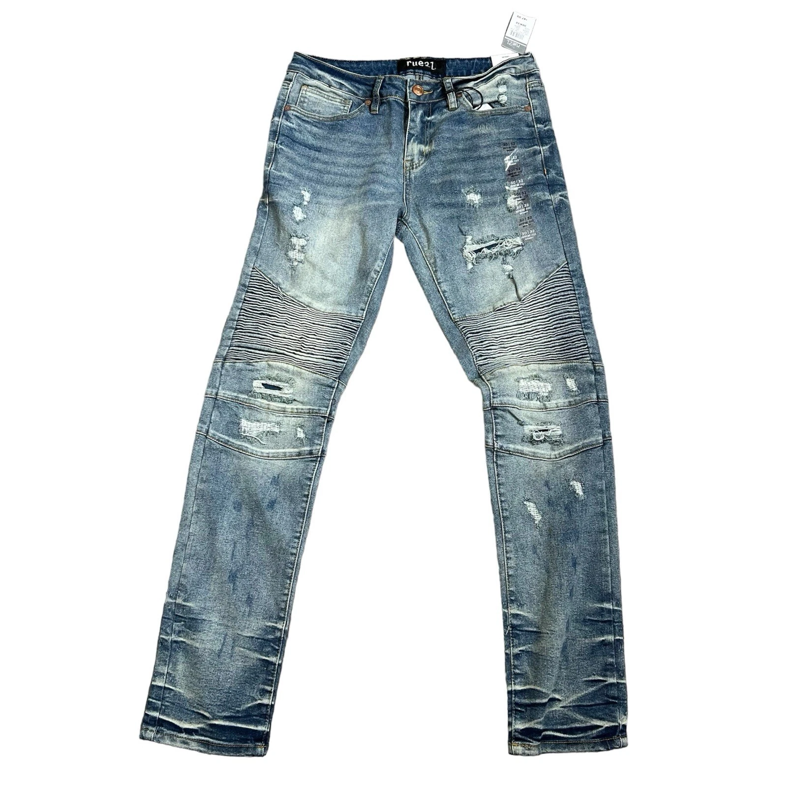 Jean homme Rue21 Supreme Flex skinny vieilli taille 30X32 neuf avec étiquette