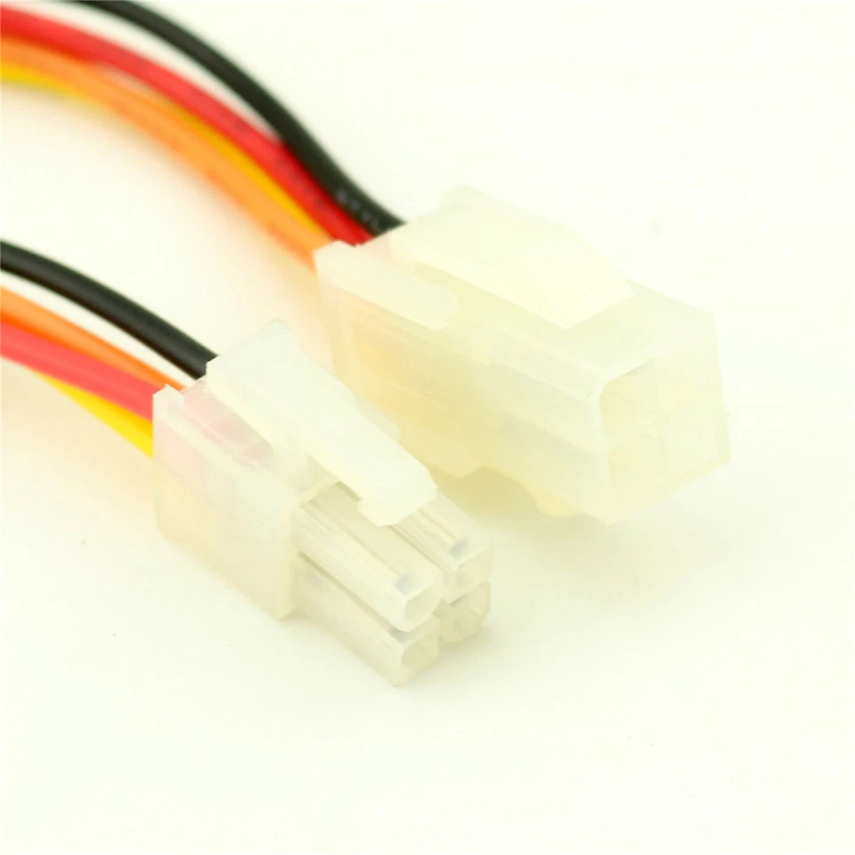 ATX 4 Pin 2 X 2 Pin Male & Female Motherboard CPU EPS Power Supply Adapter Cable - Image 3 of 4