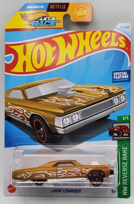 2024 Hot Wheels K Case Gold Layin Lowrider HW Reverse Rake #113 | eBay