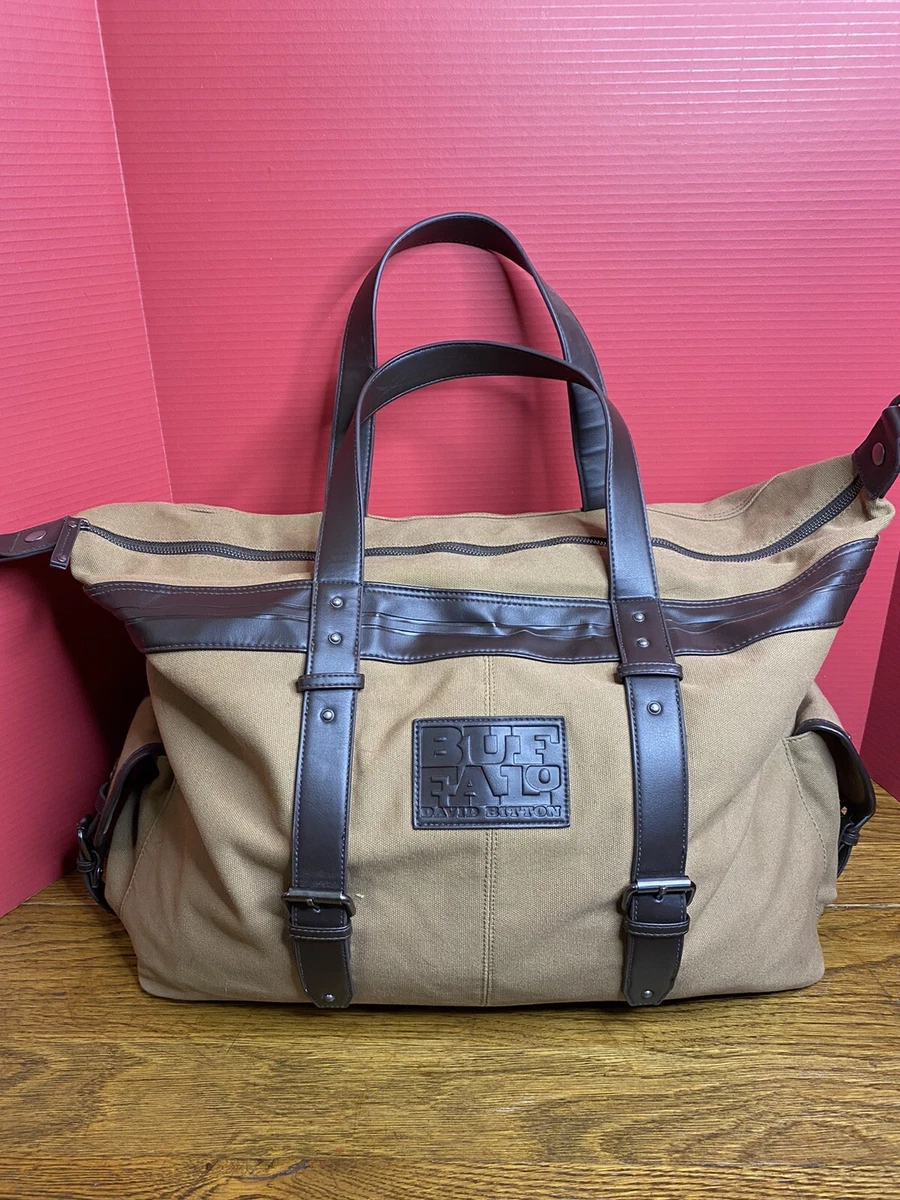 Buffalo By David Bitton Bag Duffle Briefcase Canvas No Long Strap | eBay