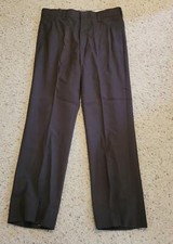 Vintage 1970s Farah Slacks Men's Dark Chocolate Brown Pants Sportswear