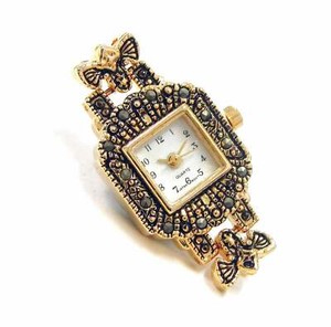 Authentic Beading Watch Faces Rectangular Gold Plated 10x10mm Jewelry Making Battery inclu