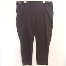 MAURICES Plus Size Dark Gray Stretch Tapered Leg Pull-on Ankle Pants. Size 24W