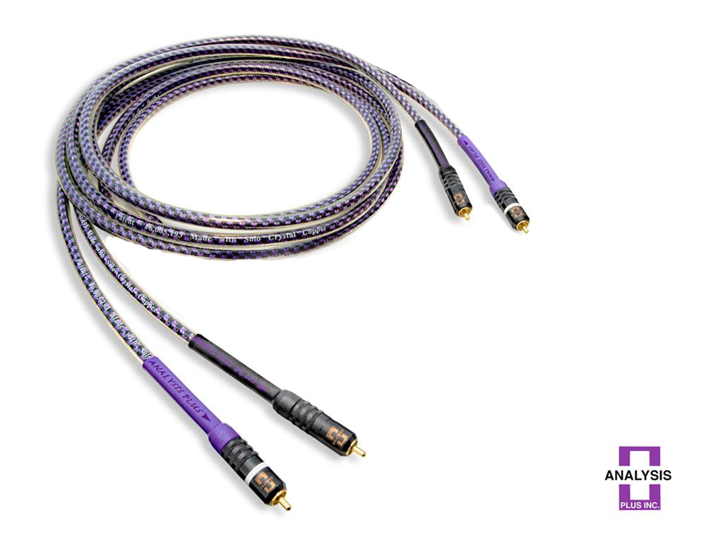 Analysis Plus Solo Crystal Oval RCA Audio Interconnect Cables 1