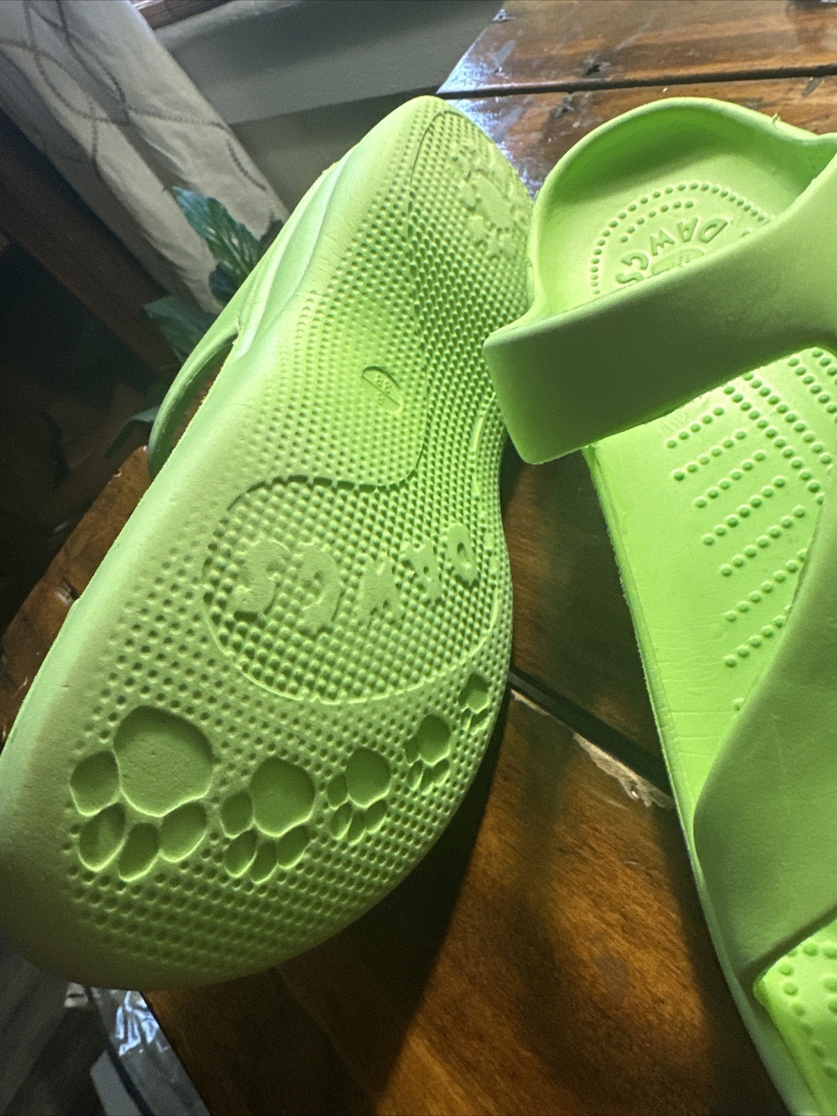 Dawgs Women's Comfort Z Sandals Soft Footbed, SlipOn Design Green SS 8 eBay