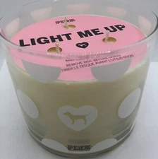 Victoria's Secret PINK Light Me Up Cotton & Gardenia 14.5 Oz Candle