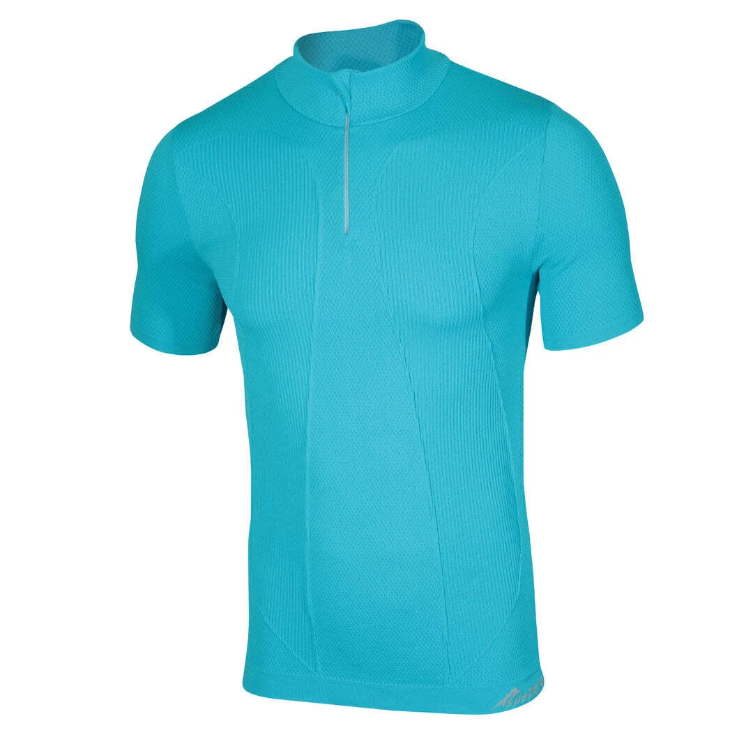 Sub Zero Factor 1 Plus Mens Short Sleeve Zip Neck Thermal Base Layer Top