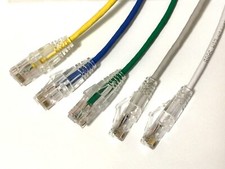100-PACK Cat 6 UTP Patch Cable Mixed Colors RedBlueOrangeYellowGreen 0.5 ft.