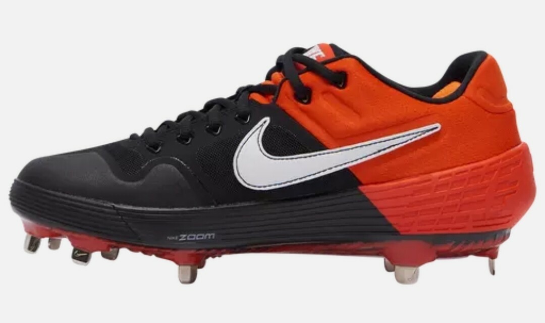 Nike Alpha Huarache Elite‎ 2 Orange/Black/White Baseball Cleats Sz 14 Baseball Cleats Size 14 Orange Nike alpha huarache elite 4  main image 3