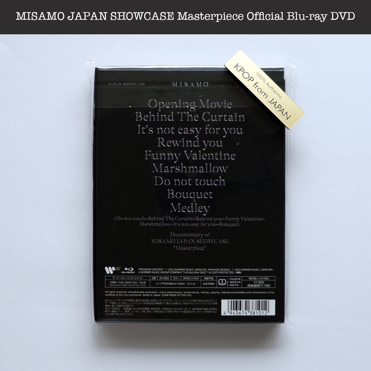MISAMO JAPAN SHOWCASE Masterpiece Official Blu-ray DVD MINA SANA