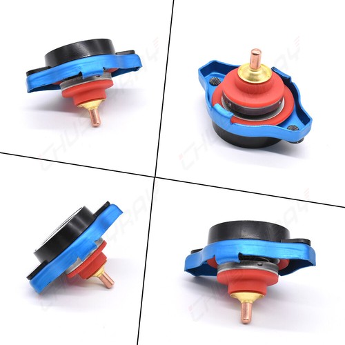 Universal Car Thermostatic Gauge Radiator Cap 1.3 Bar Big Head Water Temp Meter - Foto 2 di 17