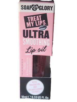 Soap & Glory Treat My Lips Smoothing Lip Oil in Sheer pink .33oz