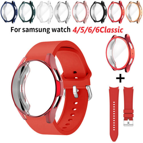 Cinturino in silicone + custodia orologio sport per Samsung Galaxy Watch 6 classico 43/47 mm - Foto 1 di 27