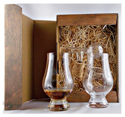 Geschenk Whisky The Glencairn Gläser + Portionierer Glas Single Malt Whiskey