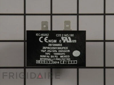 New Factory Original Electrolux Frigidaire Refrigerator Capacitor 297286803