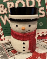 Bath  Body Works SNOWMAN Soap Holder Gentle Foaming Holiday Winter Decor