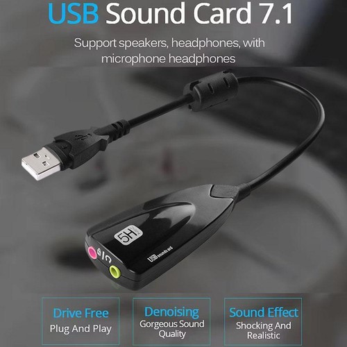 Usb Adapter Cable External USB Audio Sound Card Adapter Channel Virtual вα R7R3