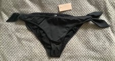 Matalan -Black Bride/Bridesmaid Bikini Bottoms -Gold Slogan on back Size 14 BNWT