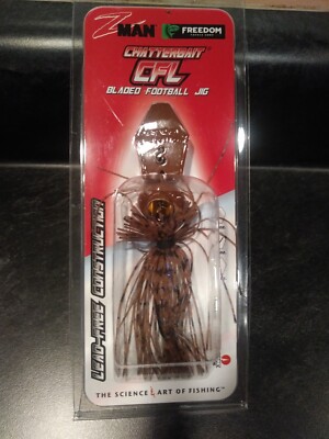 ZMAN CHATTERBAIT FOOTBALL JIG CBCFL12-04 1/2OZ PB&J Musky Fishing Lure Crankbait