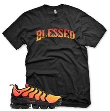 New BW BLESSED T Shirt for N Air Vapormax Sunset Total Orange Crimson Yellow