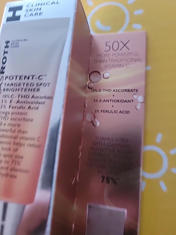 Peter Thomas Roth Potent-C Vitamin Targeted Spot Brightener 15ML Skin Care- NEW - Image 2 of 4