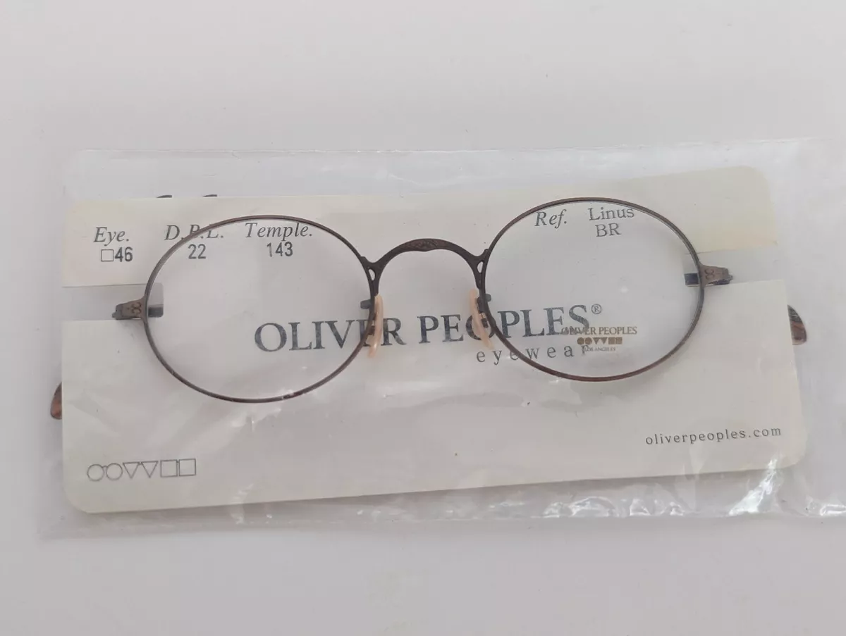 *NEW OLD STOCK Oliver Peoples Linus RX Eyeglasses Antique Bronze 46-22-143 Japan