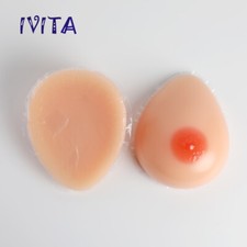 IVITA F Cup Self-Adhesive Dropletshape Crossdresser Silicone Breast Forms