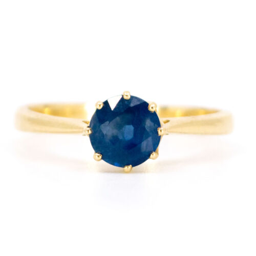 Sapphire 14k Solitaire Ring 14069-8285 - Picture 1 of 6