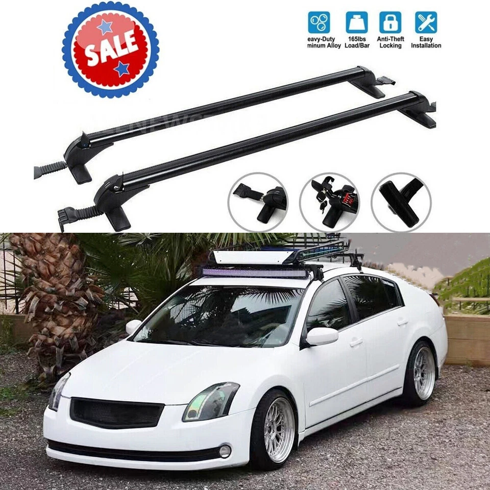 For Hyundai Sonata 2005-2023 43.3" Top Roof Rack Cross Bar Luggage Carrier Bar - Изображение 2 из 4