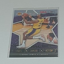 2020-21 Hoops Lights Camera Action LeBron James Winter Variant - L. A. Lakers
