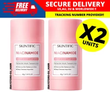 SKINTIFIC Niacinamide Clay Mask Stick (as brightening booster) 40g ( X 2 )