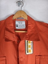 Coveralls Orange "Just In Trend" Mens 4XL Fire Resistant FR 2112 HRC2 NFPA 70E