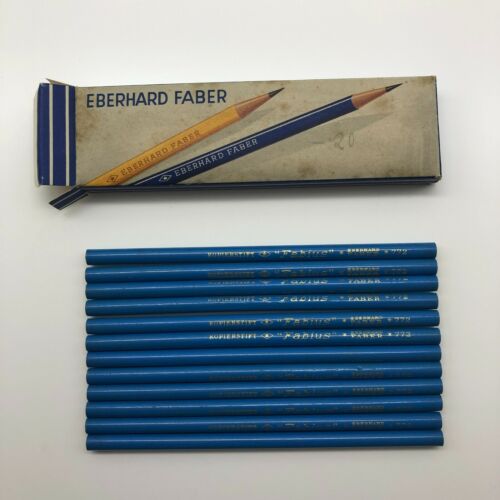 Eberhard Faber Fabius No.772 lápices de copia antiguos 12 piezas en embalaje original vintage - Imagen 1 de 5