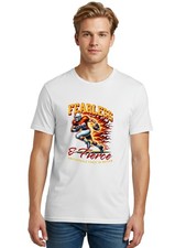Fearless-fierce Mens Graphic Tee100 Cottoncasual Summer Wear