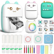 Mini Pocket Thermal Printer Wireless Bluetooth Photo Sticker Paper Inkless Print