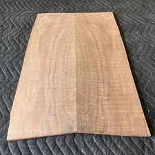 Curly Figured Black Walnut Droptop Guitar Top for electric/bass