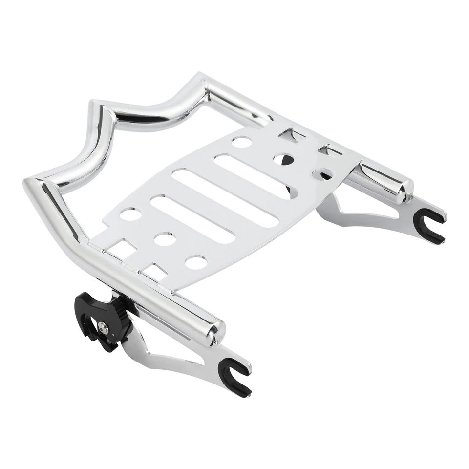 Portaequipajes desmontable cromado apto para Harley Touring Electra Road Glide 2009-up Foto 4 de 4