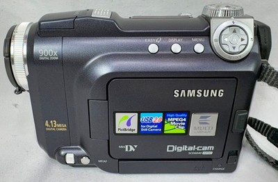 Samsung SCD6040 Mini DV Digital Cam 900X Digital Zoom W/ Accessories and Bag
