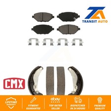 Front Rear Ceramic Brake Pads And Drum Shoes Kit For 2016-2021 Chevrolet Spark