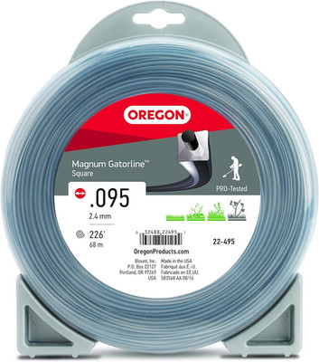 Oregon Magnum Gatorline 095 Trimmer Line Heavy Duty, Professional Square Weed Wa