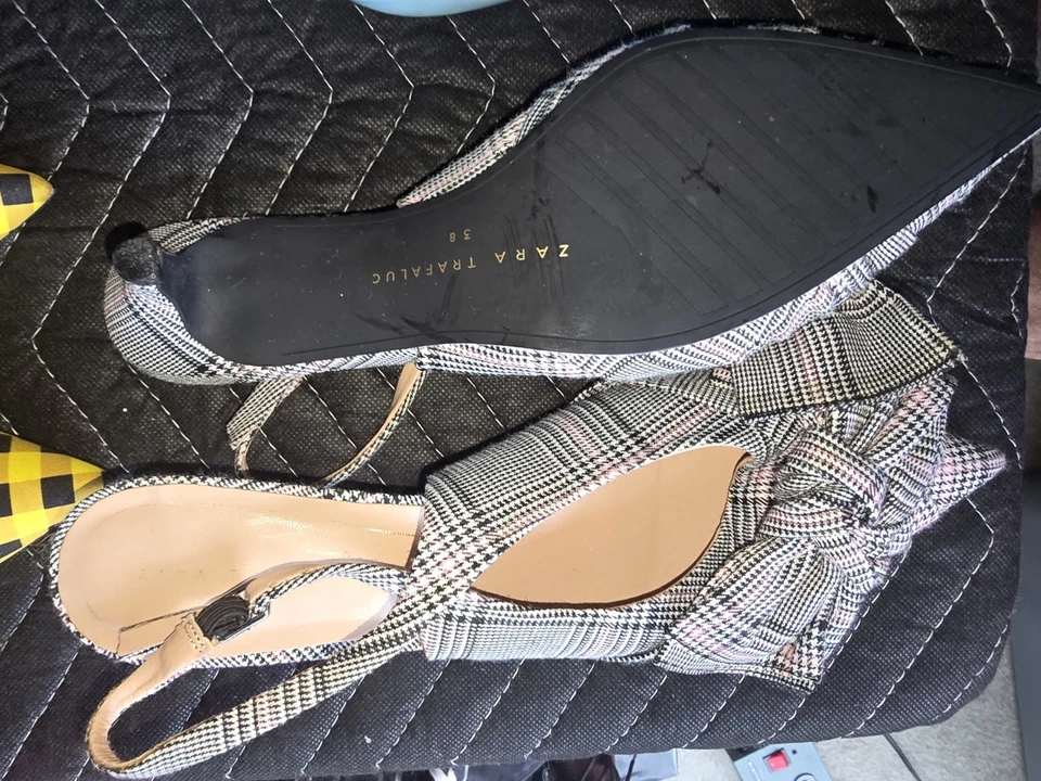 10 Pairs Of Zara Shoes US Size W 38-39 Used Bundle/ Beater Box Heels / Sandals - Image 2 of 4
