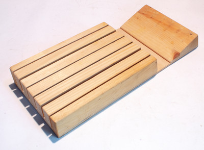 J.K. Adams Dorset Vermont  7 x 16 in In-Drawer Knife Tray Wooden Block